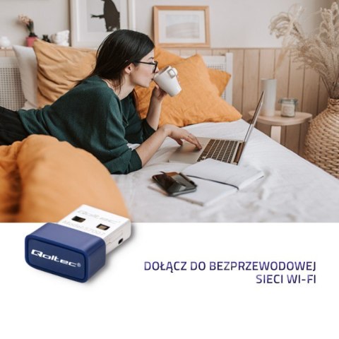 Qoltec Bezprzewodowy mini adapter WiFi Standard N | BT 4.0 USB