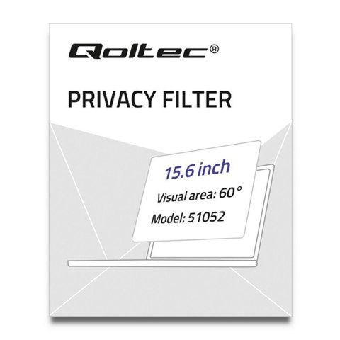 Qoltec Filtr prywatyzujący RODO 15.6" | 16:9