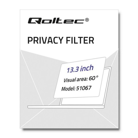 Qoltec Filtr prywatyzujący RODO do MacBook Air 13.3"