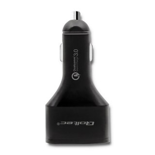 Qoltec Ładowarka samochodowa 12-24V | max 63W | USB typ C PD| USB QC 3.0