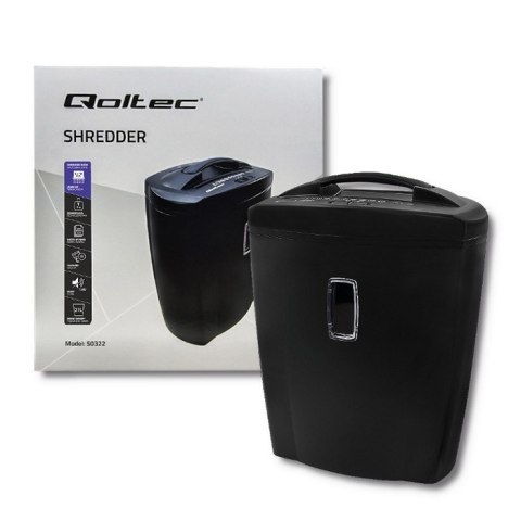 Qoltec Niszczarka RODO Premium | Cross cut | 21L