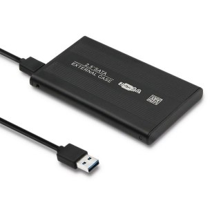 Qoltec Obudowa/kieszeń do dysków HDD/SSD 2.5" SATA3 | USB 3.0 | Czarny