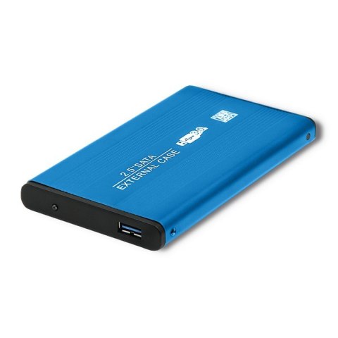 Qoltec Obudowa/kieszeń do dysków HDD/SSD 2.5" SATA3 | USB 3.0 | Niebieski