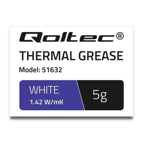 Qoltec Pasta termoprzewodząca 1.42 W/m-K | 5g | Biała