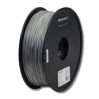 Qoltec Profesjonalny filament do druku 3D | ABS PRO | 1.75mm | 1kg | Silver