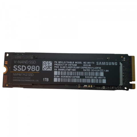 Dysk SSD Samsung 980 1 TB M.2 2280 PCI-E x4 Gen3 NVMe (MZ-V8V1T0BW)