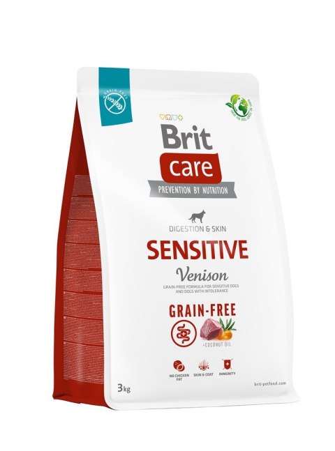 Brit Care Grain-free Sensitive Vension 3kg pies