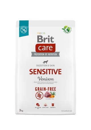 Brit Care Grain-free Sensitive Vension 3kg pies