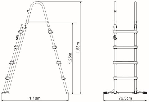 Drabinka do Basenu BESTWAY 122 cm