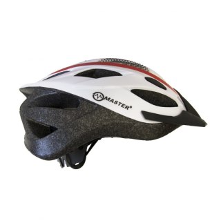 Kask Rowerowy MASTER Force L Czerwono-Biały