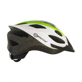 Kask Rowerowy MASTER Force L Zielono-Biały