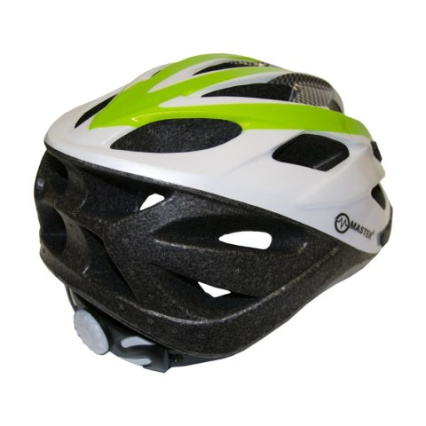 Kask Rowerowy MASTER Force L Zielono-Biały