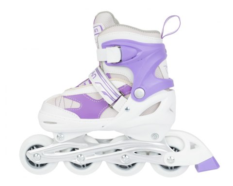 Łyżworolki 2w1 SPARTAN Purple-White Inliner (34-37)