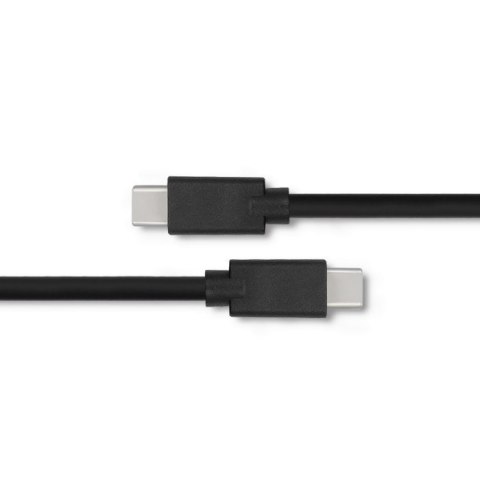 Qoltec Kabel USB 2.0 typ C męski | USB 2.0 typ C męski | 0.5m | Czarny