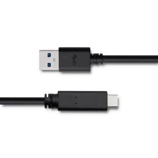 Qoltec Kabel USB 3.1 typ C męski | USB 3.0 A męski | 1.8m | Czarny