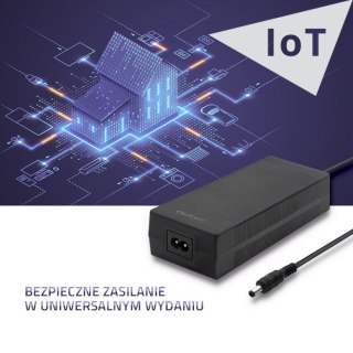 Qoltec Zasilacz desktopowy 120W | 24V | 5A | 5.5*2.5 | + kabel zasilajacy