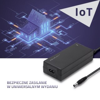 Qoltec Zasilacz desktopowy 60W | 12V | 5A | 5.5*2.1 | +kabel zasilający