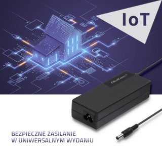 Qoltec Zasilacz desktopowy 72W | 24V | 3A | 5.5*2.5 |+ kabel zasilający