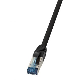 Patchcord LogiLink CQ6055S Cat.6A S/FTP PUR 2,00m czarny