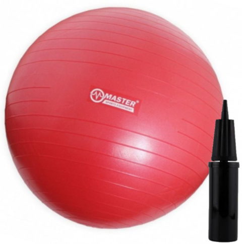 Piłka Gimnastyczna MASTER Super Ball 75 cm z pompką