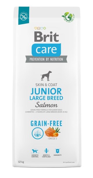 Brit Care Dog Grain-Free Junior Large Salmon 12kg