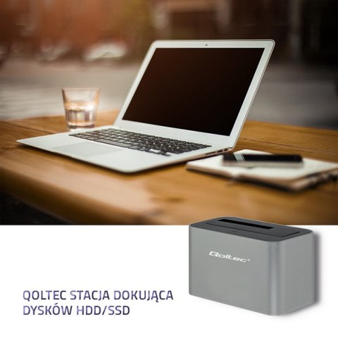 Qoltec Stacja dokująca dysków HDD/SSD | 2.5"/3.5" SATA | USB 3.0