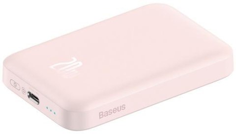 Baseus Magnetic Mini | Power Bank 6000mAh 20W z ładowaniem bezprzewodowym MagSafe PINK