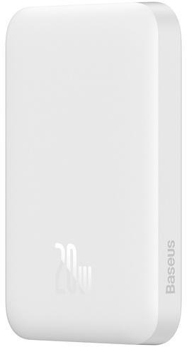 Baseus Magnetic Mini | Power Bank 6000mAh 20W z ładowaniem bezprzewodowym MagSafe WHITE