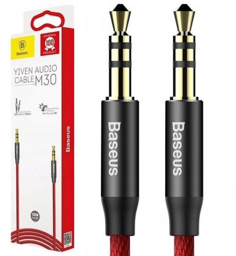 Kabel audio Baseus Yiven | Pozłacany kabel Audio AUX Mini Jack 3.5mm - Mini Jack 3.5mm 100cm