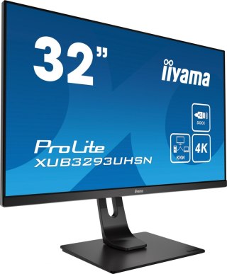 Monitor LED IIYAMA XUB3293UHSN-B1 USB-C Dock, KVM