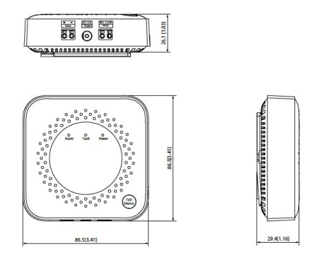 Detektor gazu LPG WISUALARM by Dahua HY-GB40A (propan-butan)