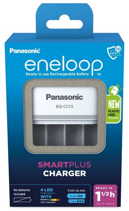 Ładowarka akumulatorków Ni-MH Panasonic Eneloop 4 BQ-CC55 EKO