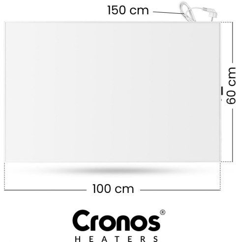 Panel grzewczy IR CRONOS Synthelith PRO CRP-600TWP TUYA white