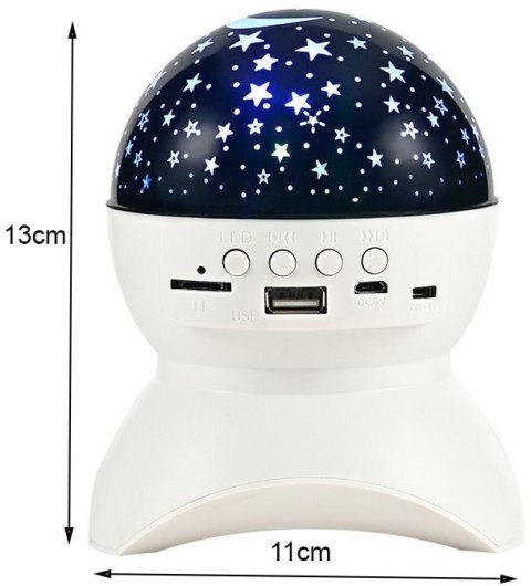 Projektor gwiazd lampka nocna nieba star led usb