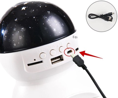 Projektor gwiazd lampka nocna nieba star led usb