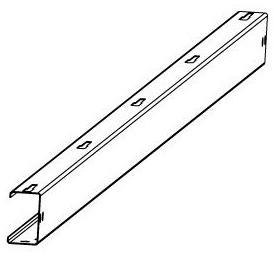 SZYNA WZDŁUŻNA L2300 (PROFIL 85x50x1.5), CORAB XPF_WS006N.2.005U