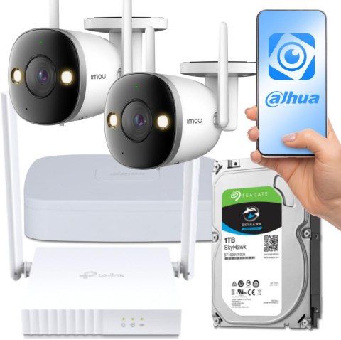 Zestaw monitoringu Imou WiFi IP 2 kamery tubowe 4MPx