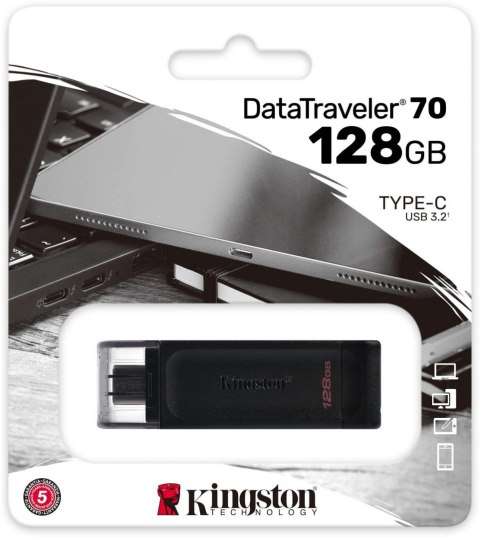 Kingston Pendrive DataTraveler DT70/128GB USB-C Kingston Pendrive DataTraveler DT70/128GB USB-C