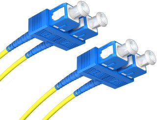 PATCHCORD ŚWIATŁOWODOWY SM 10M DUPLEX 9/125, SC/UPC-SC/UPC 3MM