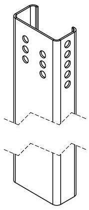 PODPORA TYLNA GRUNT STANDARD L3550, CORAB XPF_WS007N.3.0000