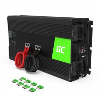 PRZETWORNICA NAPIĘCIA INWERTER Green Cell 12V -> 230V 3000W/6000W CZYSTA SINUSOIDA INV15