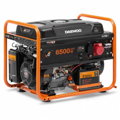 ZESTAW AGREGAT PRĄDOTWÓRCZY DAEWOO GDA 7500E-3 6.0kW + 2x GENERATOR OIL SAE 10W-30 DWO 600