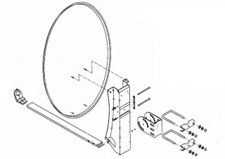 ANTENA CZASZA SAT Televes 85cm STAL GRAFIT (satelitarna) TELE System