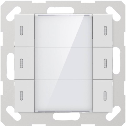 GVS KNX Sensor dotykowy 3-przyciskowy z czujnikiem temp. biały błysz. CHPLE-06/02.1.00