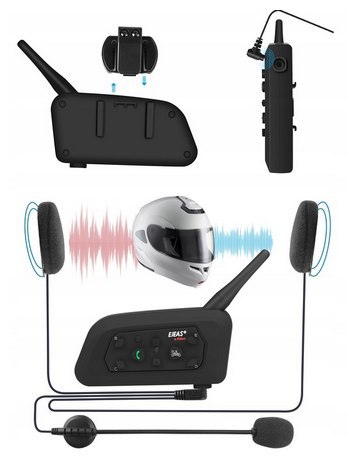 INTERKOM INTERCOM MOTOCYKLOWY EJEAS V6 PRO 1200M