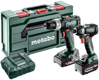 Metabo Combo Set 2.8.2 18V Wiertarko-wkrętarka BS 18 L + Zakrętarka SSD 18 LT 200 BL + Walizka ładowarka 1x2Ah 1x4Ah