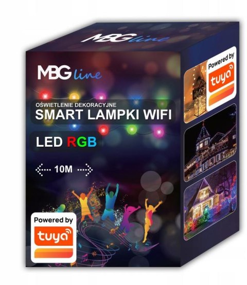 Lampki Choinkowe SMART taśma LED WIFI TUYA 10m USB