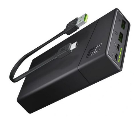 Power Bank Green Cell GC PowerPlay20 20000mAh z szybkim ładowaniem 2x USB Ultra Charge oraz 2x USB-C Power Delivery 18W GREEN CE