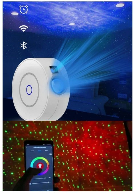 Projektor LED Nieba Kosmosu Gwiazd Laser WIFI TUYA SKY-01