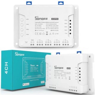 SONOFF sterownik 4-kanałowy 10A NO/NC/Beznapięciowy WiFi 4CHPROR3